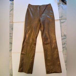 Cache Vintage Gold Leather jeans